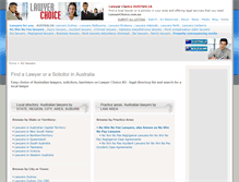 Tablet Screenshot of lawyerchoice.com.au